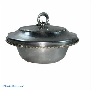 Vintage B W Buenilum aluminum serving bowl w/ lid